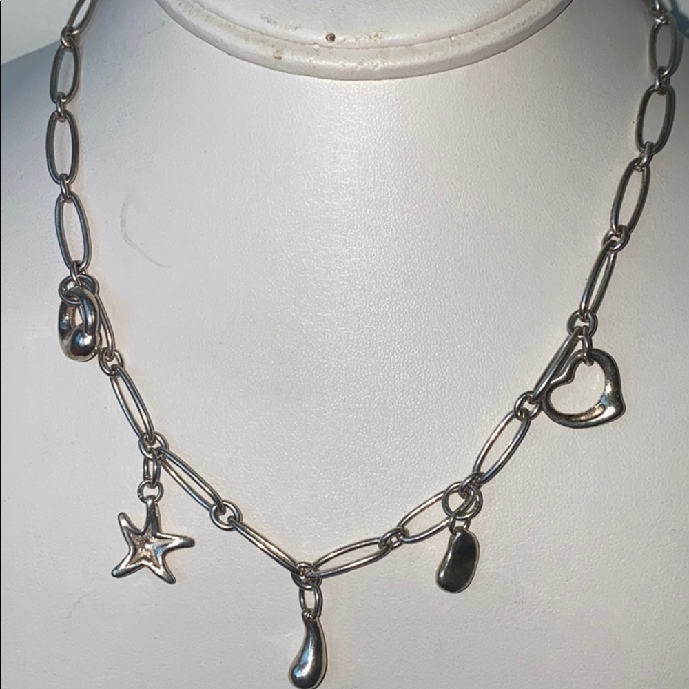 - Fun vintage sterling silver 5  charms necklace